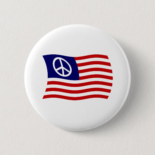 Schaltfläche "Flag für das US-Friedenszeichen" Button (Vorderseite)