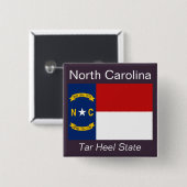 Schaltfläche "Flag North Carolina" Button (Vorne & Hinten)