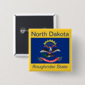 Schaltfläche "Flag North Dakotan" Button (Vorne & Hinten)