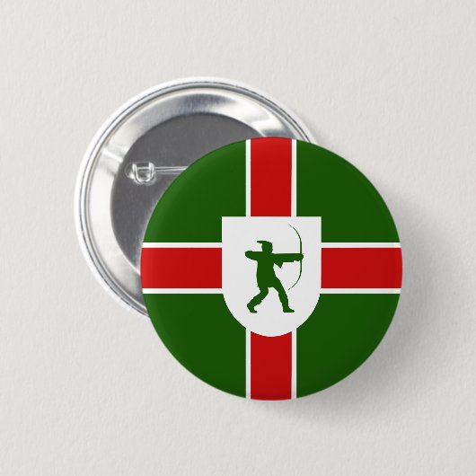 Schaltfläche "Flag Nottinghamshire" Button (Vorne & Hinten)