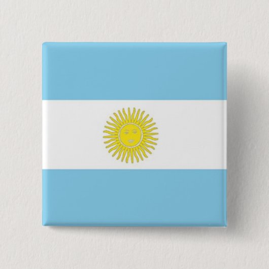 Schaltfläche Flagge Argentiniens Button (Vorderseite)