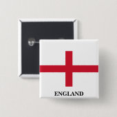 Schaltfläche "Flagge" in England Button (Vorne & Hinten)