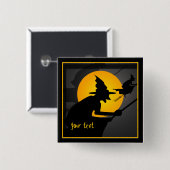 Schaltfläche fliegen mit benutzerdefinierter Hexe Button (Vorne & Hinten)