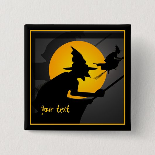 Schaltfläche fliegen mit benutzerdefinierter Hexe Button (Vorderseite)