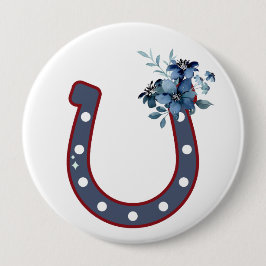 Schaltfläche "Floral Horseshoe" Button