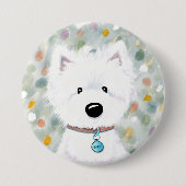 Schaltfläche "Fluffy Westie Impressions" Button (Vorderseite)
