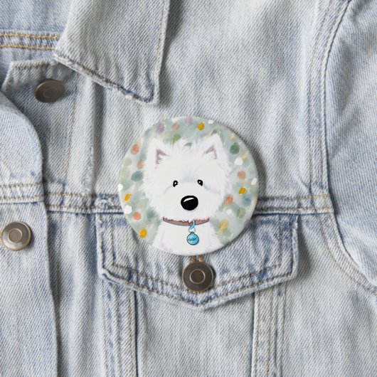 Schaltfläche "Fluffy Westie Impressions" Button (Beispiel)