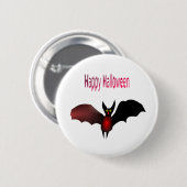 Schaltfläche "Flying Bat Happy Halloween" Button (Vorne & Hinten)