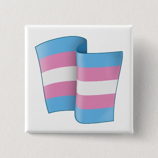 Schaltfläche "Flying Trans Pride Square" Button (Vorderseite)