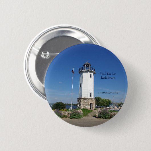 Schaltfläche Fond Du Lac Lighthouse Button (Vorne & Hinten)
