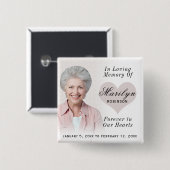 Schaltfläche "Foto Custom Memorial" hinzufügen Button (Vorne & Hinten)