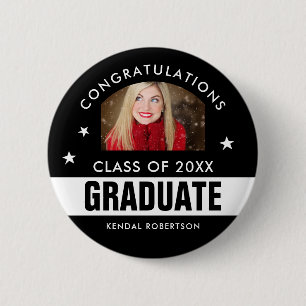 Schaltfläche "Foto" für Schwarz und Weiß Button