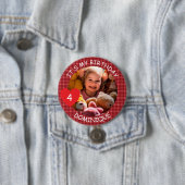 Schaltfläche "Foto, Name und Alter Geburtstag indi Button (Beispiel)