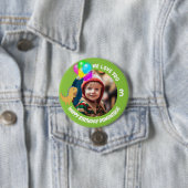 Schaltfläche "Foto, Name und Alter Geburtstag indi Button (Beispiel)