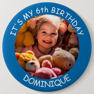 Schaltfläche "Foto, Name und Alter Geburtstag indi Button