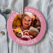 Schaltfläche "Foto, Name und Alter Geburtstag indi Button (Beispiel)