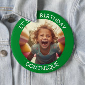 Schaltfläche "Foto und Name Geburtstag" anpassen Button (Beispiel)