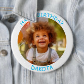 Schaltfläche "Foto und Name Geburtstag" anpassen Button (Beispiel)