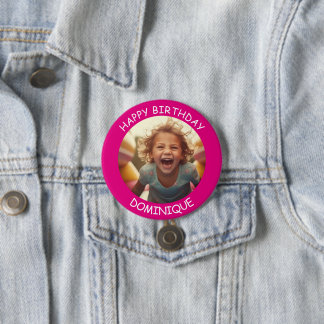 Schaltfläche "Foto und Name Geburtstag" anpassen Button