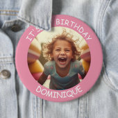 Schaltfläche "Foto und Name Geburtstag" anpassen Button (Beispiel)