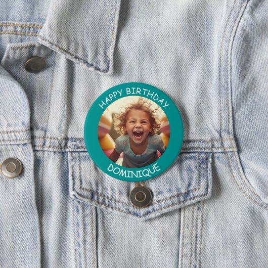 Schaltfläche "Foto und Name Geburtstag" anpassen Button (Beispiel)