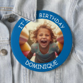 Schaltfläche "Foto und Name Geburtstag" anpassen Button (Beispiel)