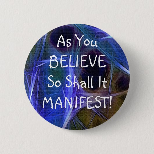 Schaltfläche Fraktal ART GLAUBEN Button (Vorderseite)