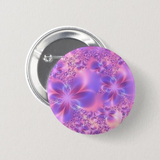 Schaltfläche Fraktal Blume Button (Vorne & Hinten)