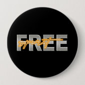 Schaltfläche "Freier Geist" (orange) Button (Vorderseite)