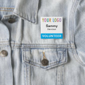 Schaltfläche "Freiwilliger Button Back Abzeichen C (Beispiel)