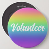 Schaltfläche "Freiwilliger Regenbogen-Strahler" Button (Vorne & Hinten)