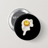 Schaltfläche "Fried Egg Black" Button (Vorne & Hinten)
