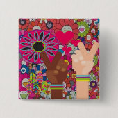 Schaltfläche "Frieden" Button (Vorderseite)