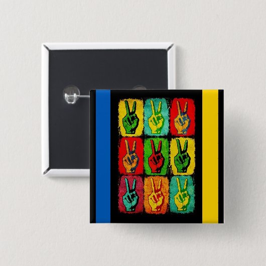 Schaltfläche "Frieden" Button (Vorne & Hinten)