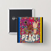 Schaltfläche "Frieden" Button (Vorne & Hinten)