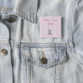 Schaltfläche "Frieden, Liebe und Ballett" Button (Beispiel)