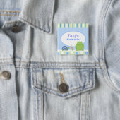 Schaltfläche "Friendly Frog & Turtle Baby Shower N Button (Beispiel)