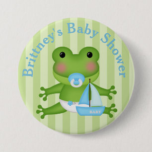Schaltfläche "Frog Baby Shower" Button