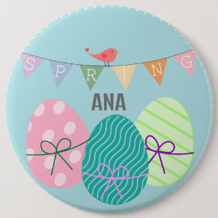 Schaltfläche Frühling und Ostereier Button