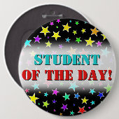 Schaltfläche "Fun, farbenfrohe Sterne" Button (Vorne & Hinten)