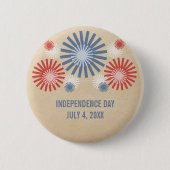 Schaltfläche "Funky 4th July Fireworks" Button (Vorderseite)
