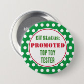 Schaltfläche "Funny Christmas Elf Award" Button (Vorne & Hinten)