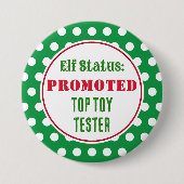Schaltfläche "Funny Christmas Elf Award" Button (Vorderseite)