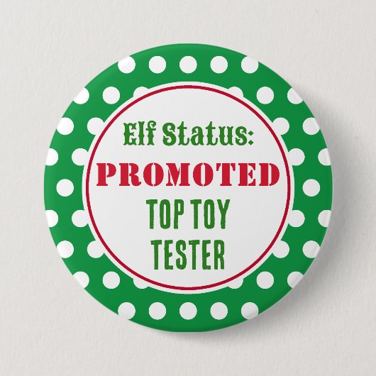 Schaltfläche "Funny Christmas Elf Award" Button (Vorderseite)