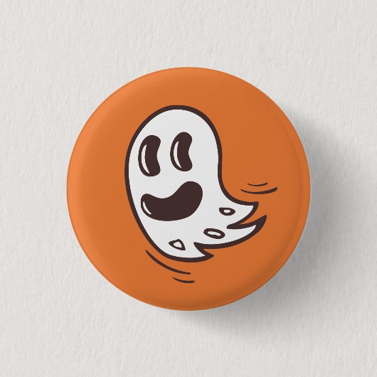 Schaltfläche "Funny Ghost Illustration" Button (Vorderseite)
