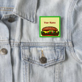 Schaltfläche "Funny Hamburger Picnname Tag" Button (Beispiel)