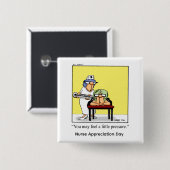 Schaltfläche "Funny Nurse Appreciate Day" Button (Vorne & Hinten)