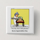 Schaltfläche "Funny Nurse Appreciate Day" Button (Vorderseite)