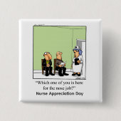 Schaltfläche "Funny Nurse Appreciate Day" Button (Vorderseite)