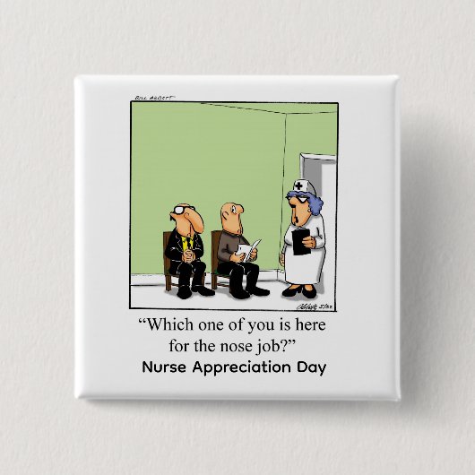 Schaltfläche "Funny Nurse Appreciate Day" Button (Vorderseite)